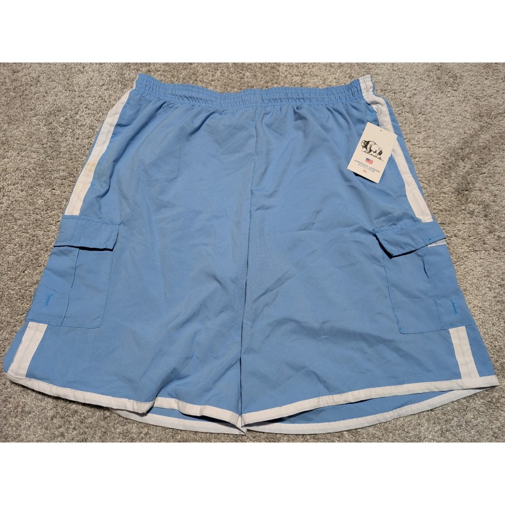 American Legend Outfitters Swim Trunks Mens XL Blue AL-SW42 Cargo Mesh Lined New